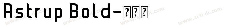 Astrup Bold字体转换